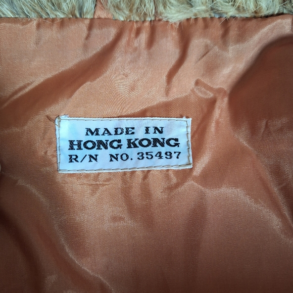 Real Rabbit Fur Bomber Jacket - Picture 2 of 5